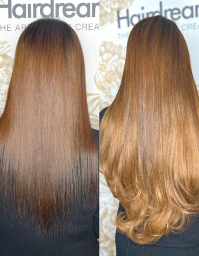 Bonding Extensions Vorher Nachher